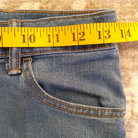 Gap Denim Adjustable Waist Straight Jeans 16 Slim Blue - Picture 14 of 16